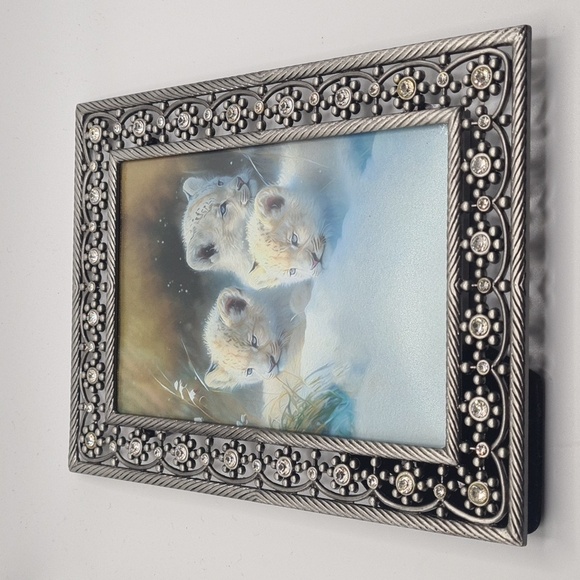 Baby Cubs Watercolor Oil‎ Painting Framed Art Print - Picture 4 of 6